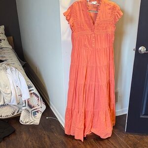Sundance Vibrant Orange Maxi Dress